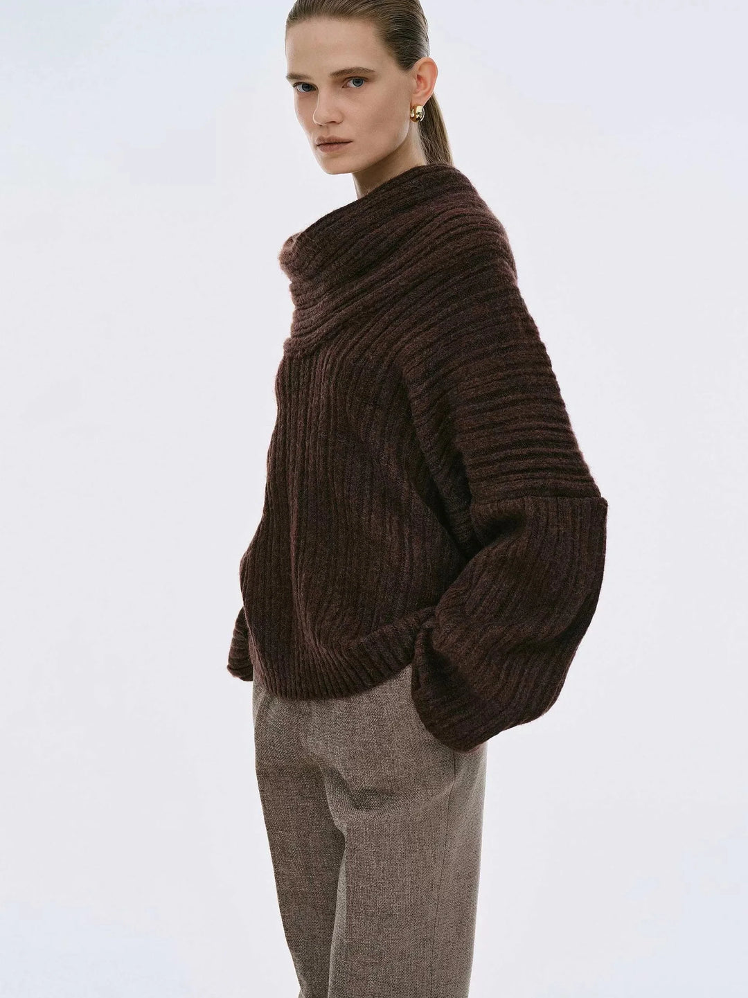 Brit & Boho™ I Becca Oversized High Roll Knit Pullover Brit & Boho | Fashion & Boutique