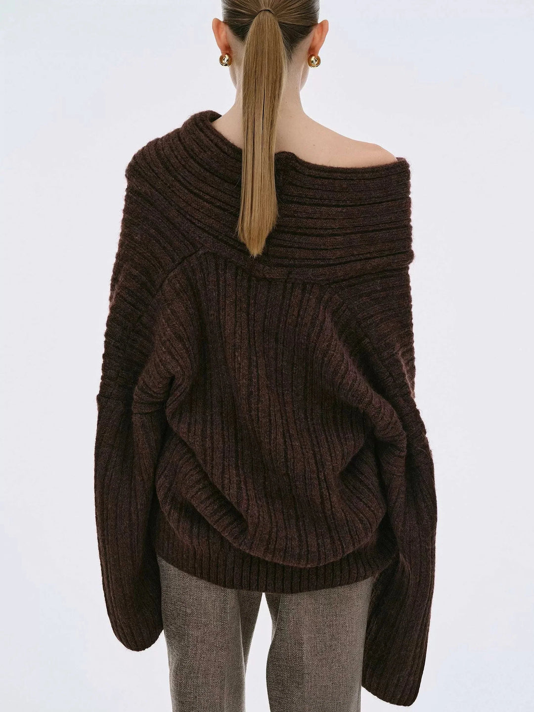 Brit & Boho™ I Becca Oversized High Roll Knit Pullover Brit & Boho | Fashion & Boutique