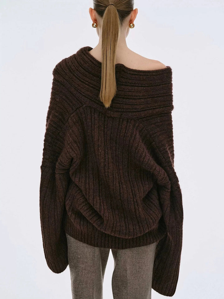 Brit & Boho™ I Becca Oversized High Roll Knit Pullover Brit & Boho | Fashion & Boutique