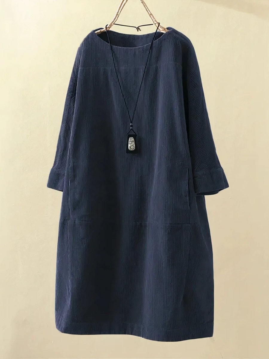 BRIDIE™ - Relaxed Fit Corduroy Midi