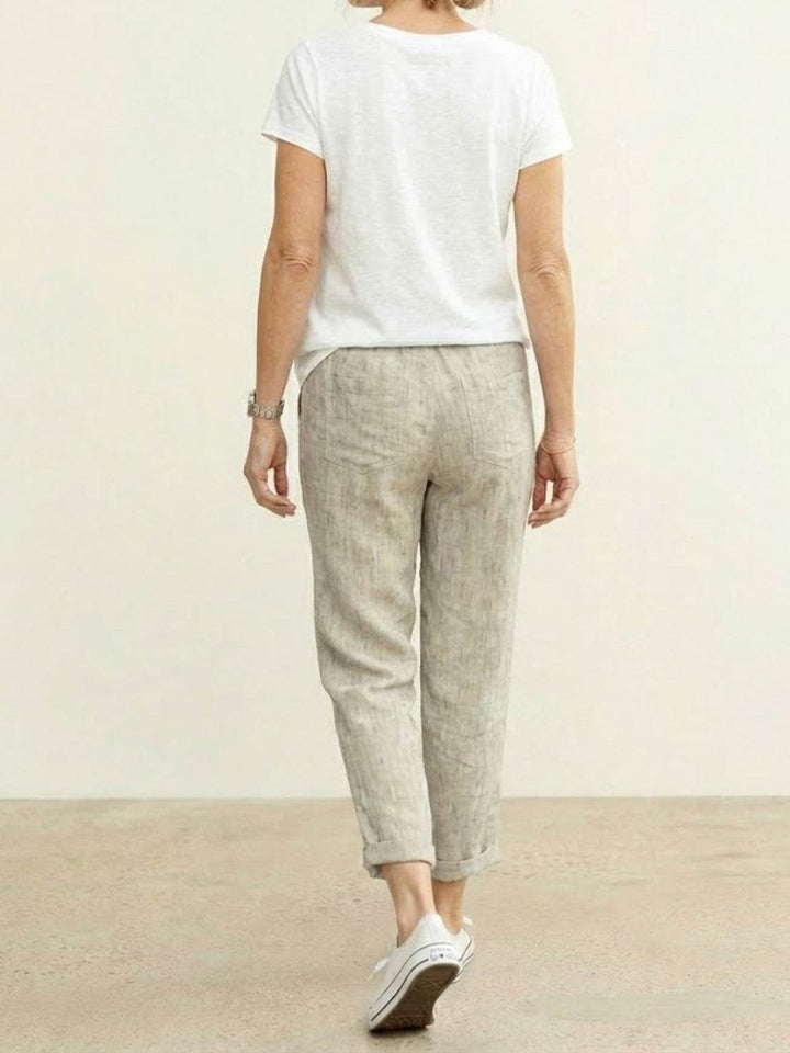 Harper | Women's Casual Drawstring Straight-Leg Casual Pants