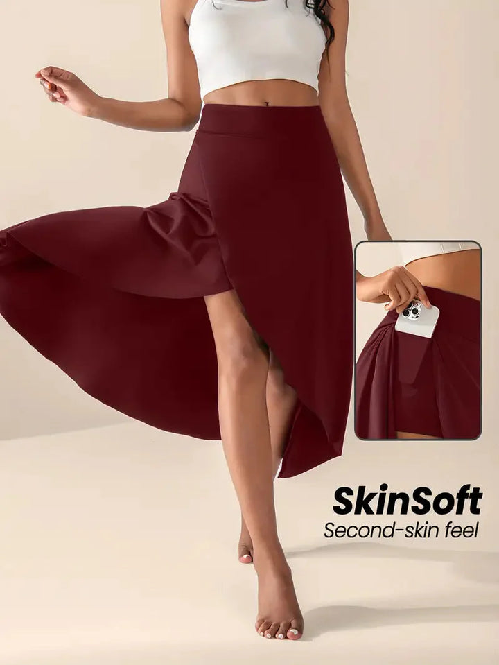 Brit & Boho™ I June High-Waisted Split Skort with Pockets Brit & Boho | Fashion & Boutique