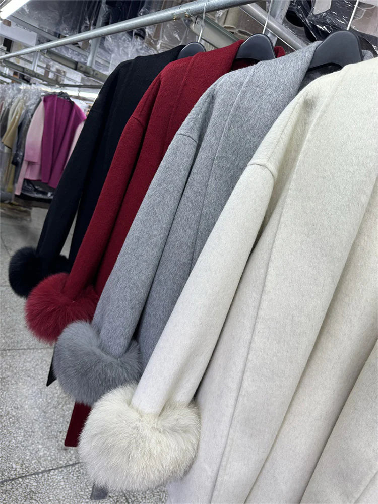 Brit & Boho™ | Alessia Fur Trench Coat - Brit & Boho | Fashion & Boutique