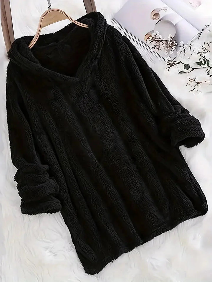 Brit & Boho™ I Nora Fleece Solid Hoodie Brit & Boho | Fashion & Boutique