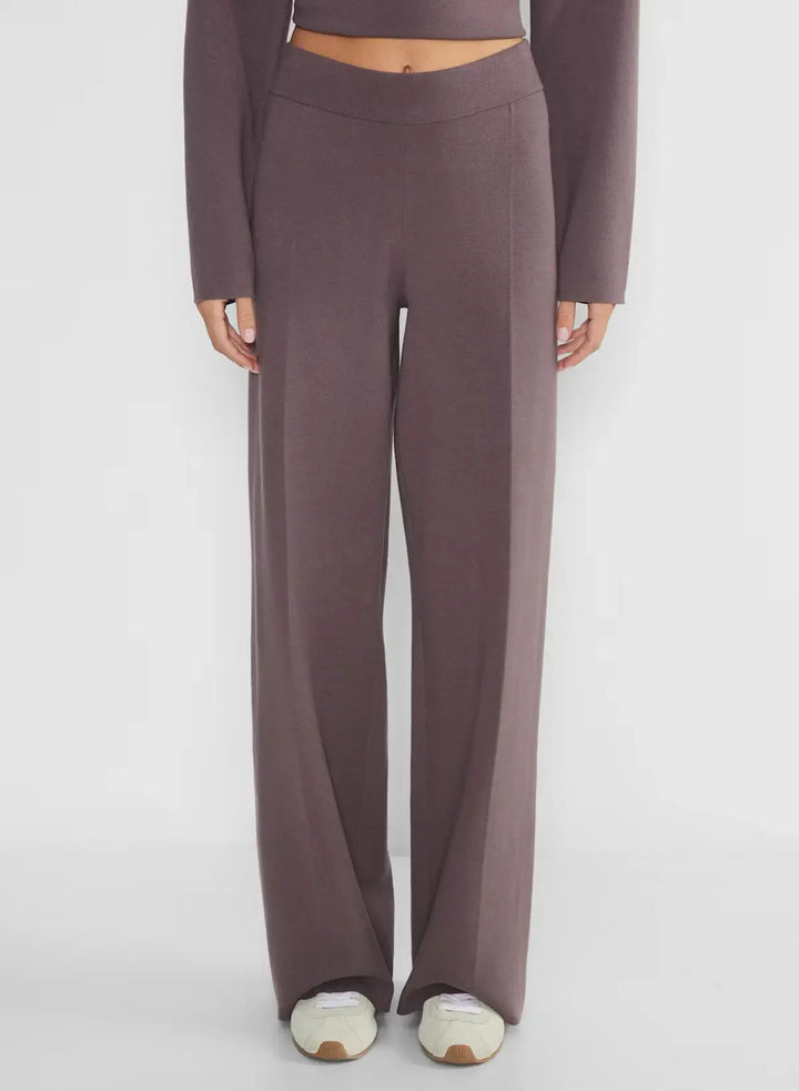 Brit & Boho™ I Dianne High-waisted wide-leg knit pants Brit & Boho | Fashion & Boutique