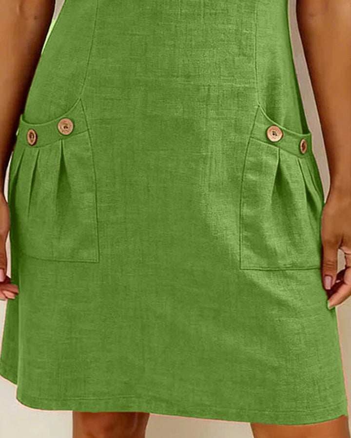 Sophie™ Cotton Zip Pocket Dress