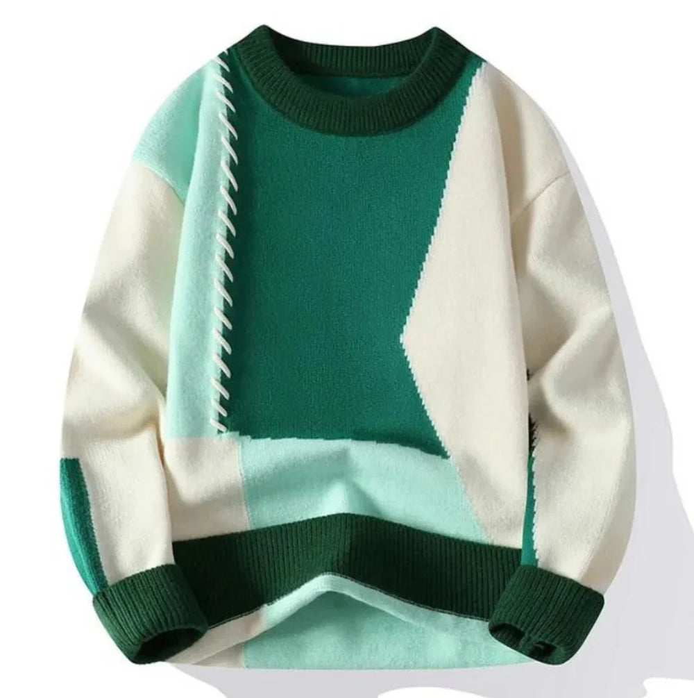 Amor | Sweater with Patchwork Brit & Boho | Fashion & Boutique