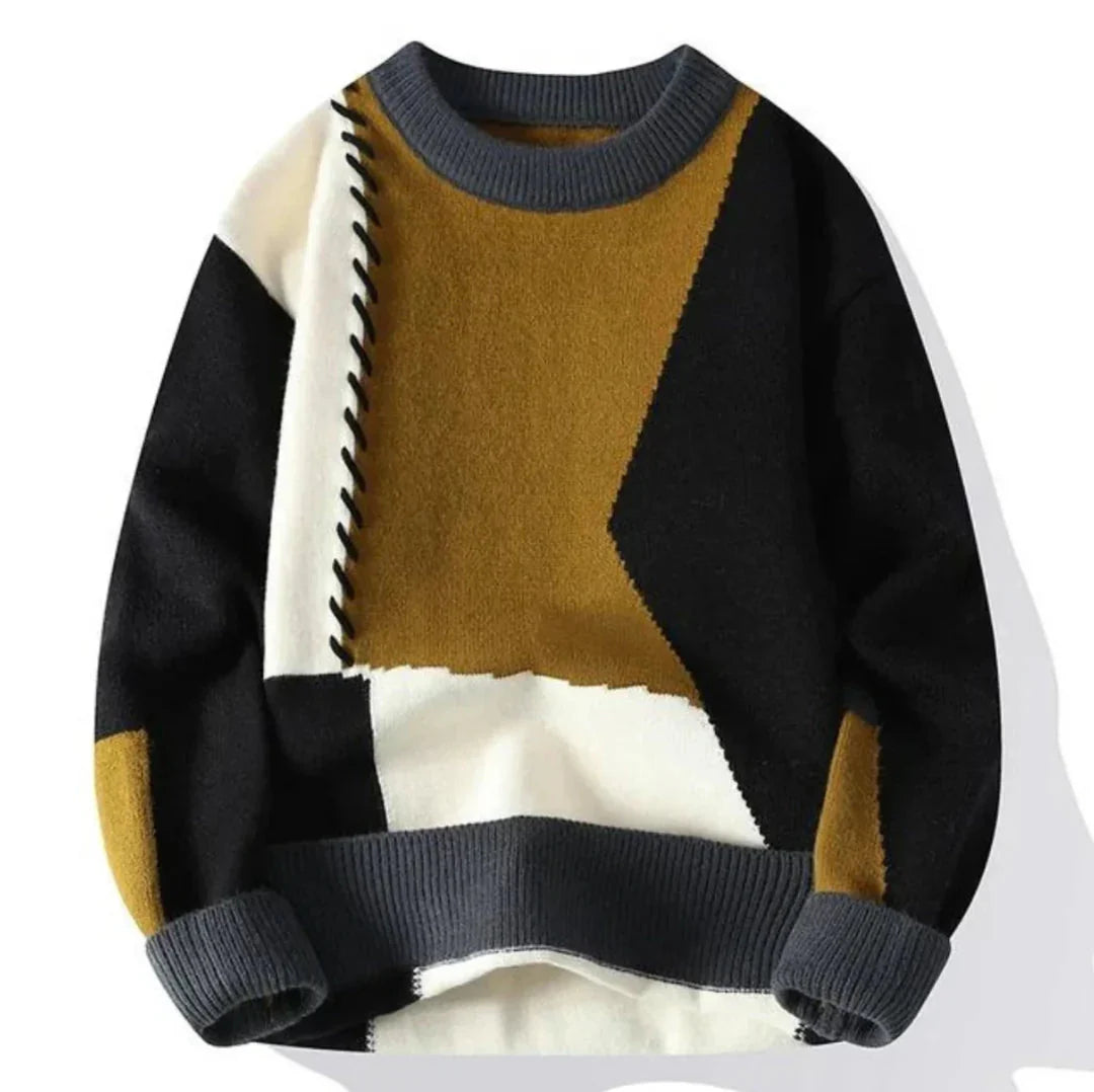 Amor | Sweater with Patchwork Brit & Boho | Fashion & Boutique