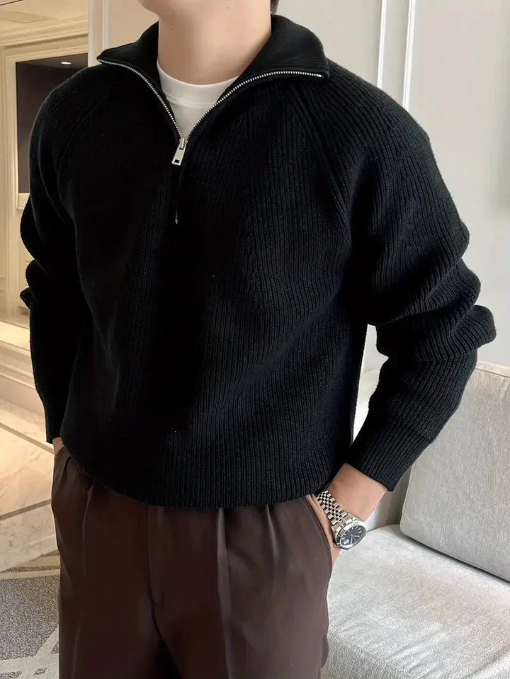 Brit & Boho™️ | Ethan Classic Knit Zipper Brit & Boho | Fashion & Boutique