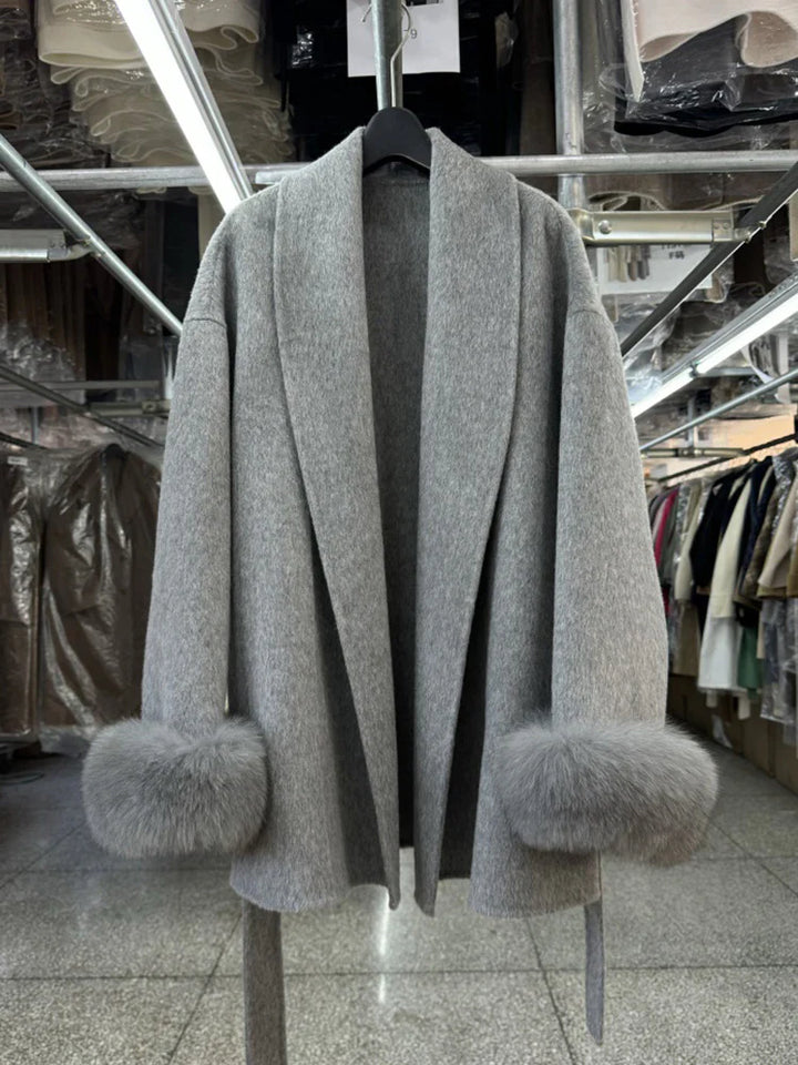 Brit & Boho™ | Alessia Fur Trench Coat - Brit & Boho | Fashion & Boutique