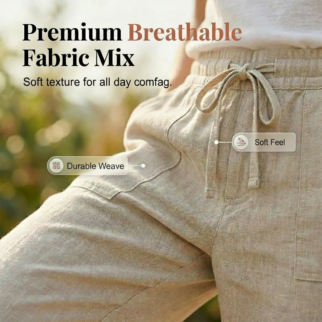 Cotton Linen Women's Shorts