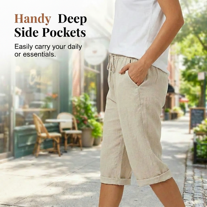 Cotton Linen Women's Shorts