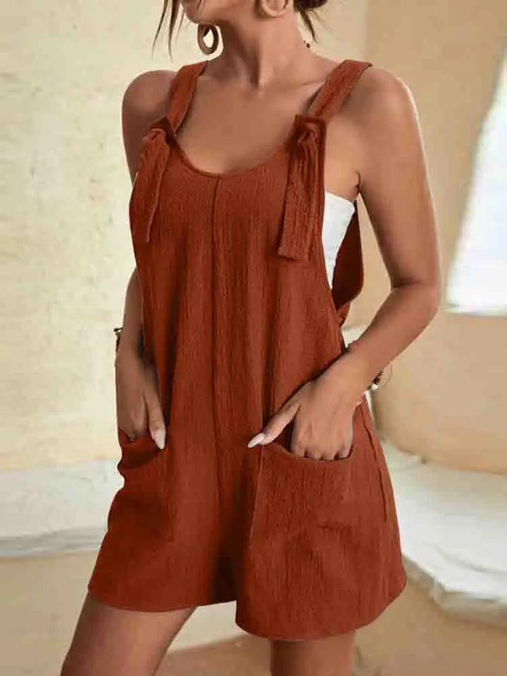 Daisy | Women's Casual Romper Shorts with Pockets