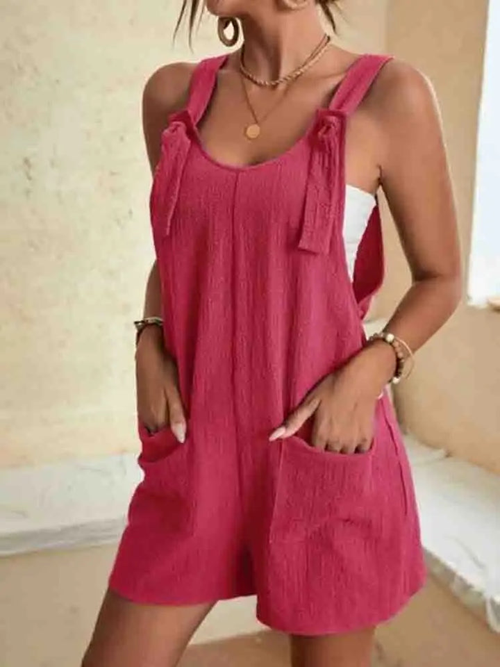 Daisy | Women's Casual Romper Shorts with Pockets