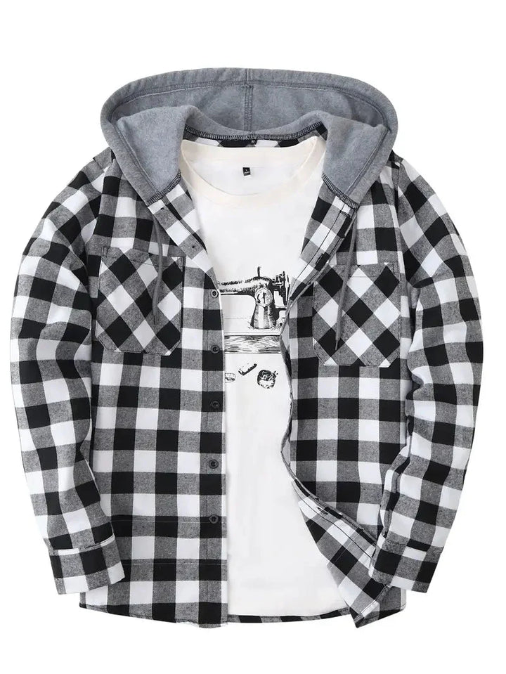 Brit & Boho™️ |  Timber Hooded Flannel Jacket Brit & Boho | Fashion & Boutique
