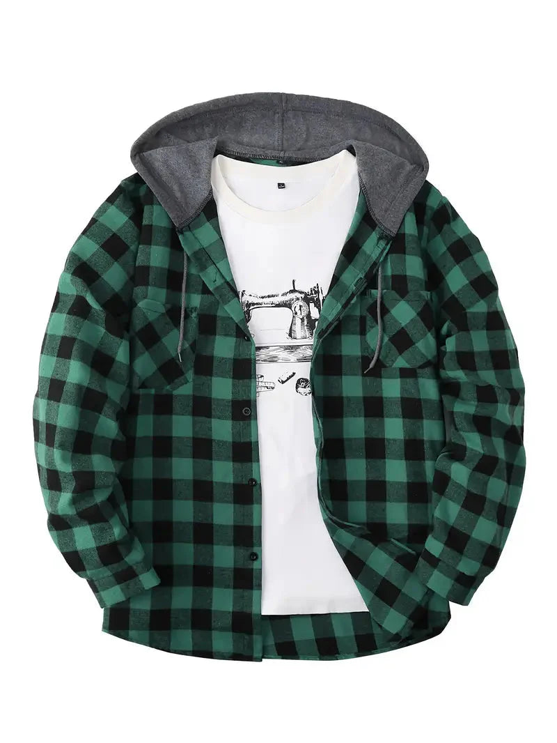 Brit & Boho™️ |  Timber Hooded Flannel Jacket Brit & Boho | Fashion & Boutique