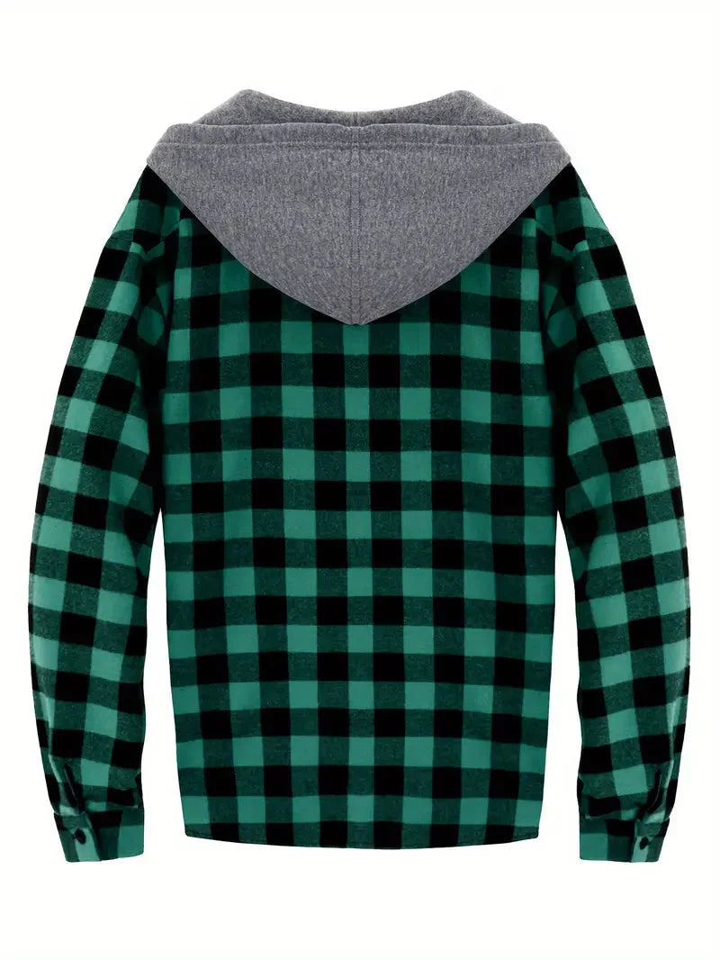 Brit & Boho™️ |  Timber Hooded Flannel Jacket Brit & Boho | Fashion & Boutique