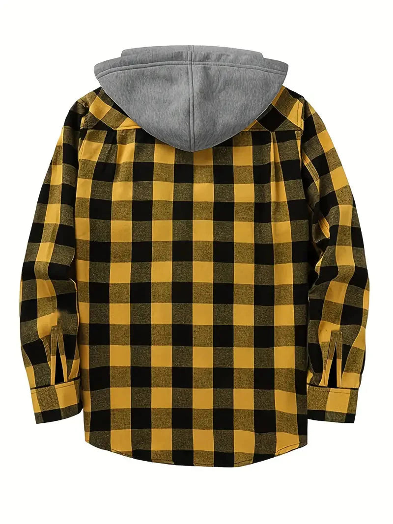 Brit & Boho™️ |  Timber Hooded Flannel Jacket Brit & Boho | Fashion & Boutique