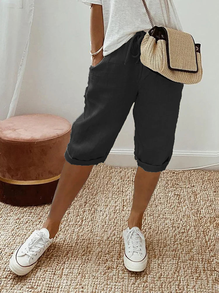 Cotton Linen Women's Shorts