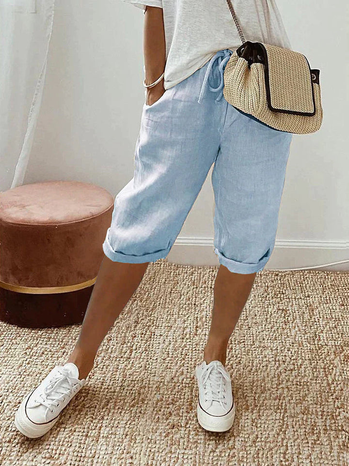 Cotton Linen Women's Shorts