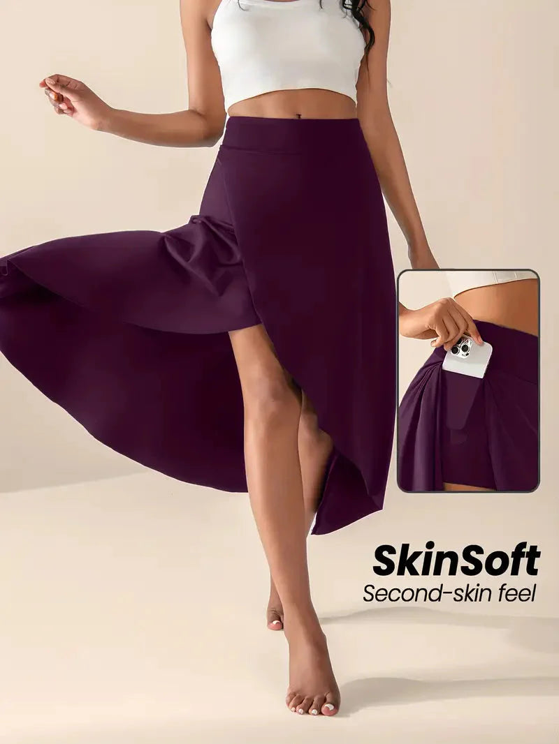 Brit & Boho™ I June High-Waisted Split Skort with Pockets Brit & Boho | Fashion & Boutique