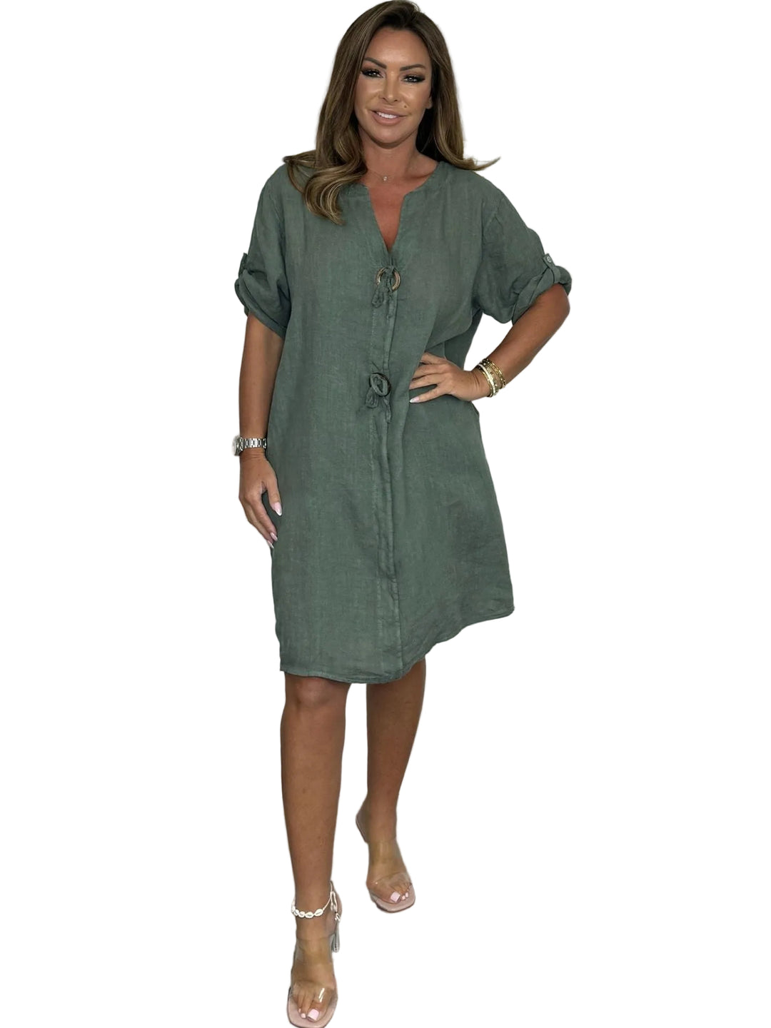 Chelsea™ Linen Button Dress