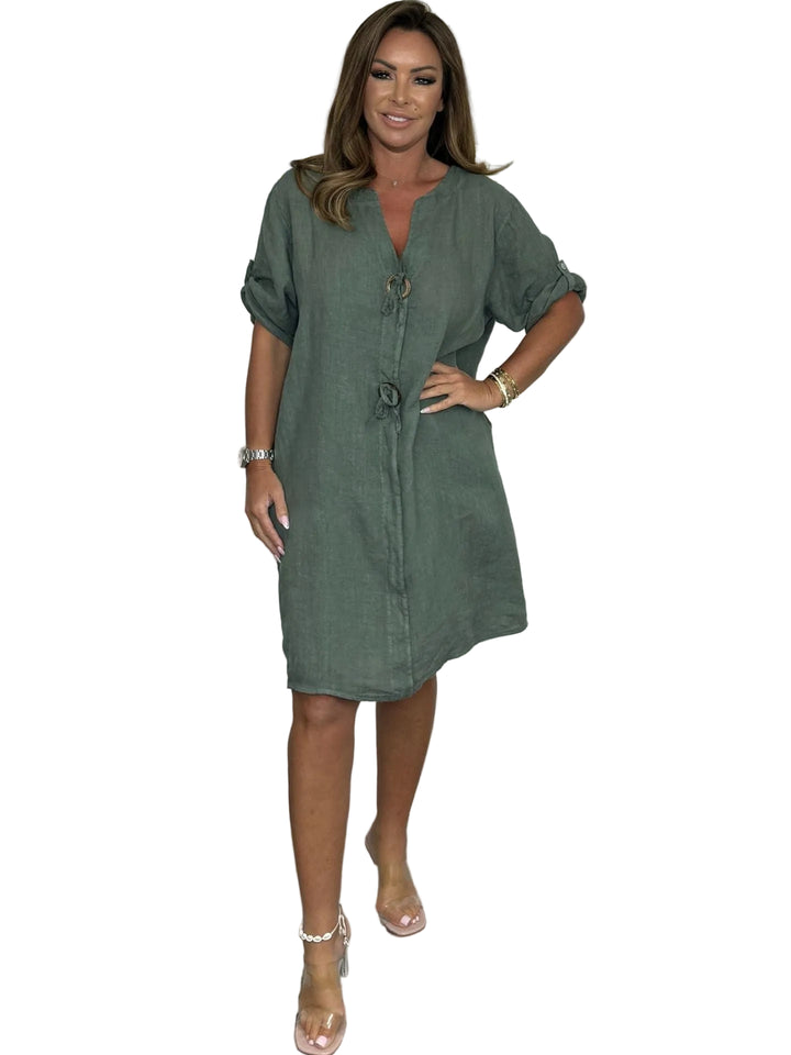 Chelsea™ Linen Button Dress