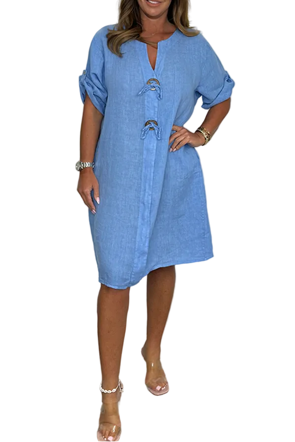 Chelsea™ Linen Button Dress