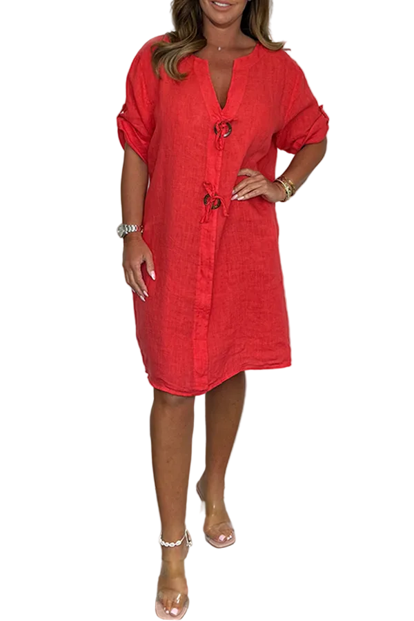 Chelsea™ Linen Button Dress