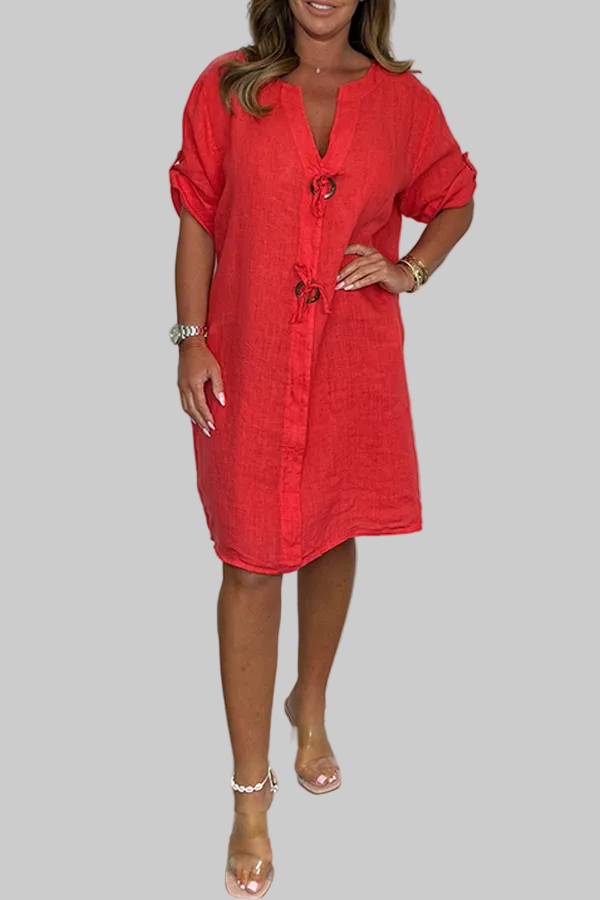 Chelsea™ Linen Button Dress