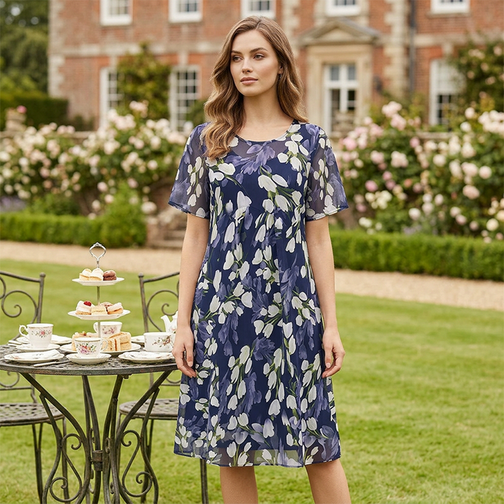 Celeste™ Floral Chiffon Dress