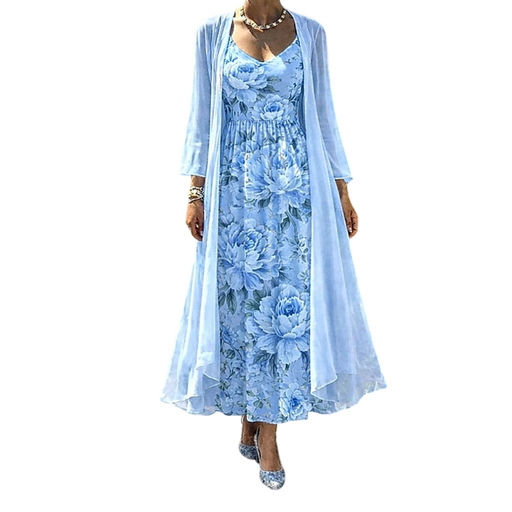 Mackenzie™ Floral Chiffon Dress Set