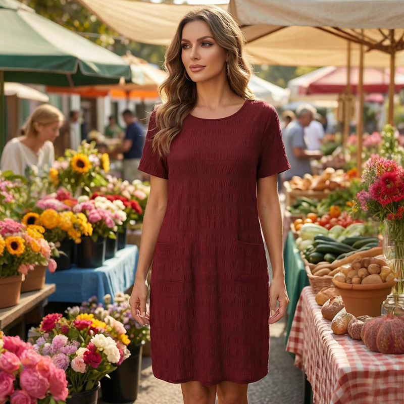 Mia™ Textured Everyday Dress
