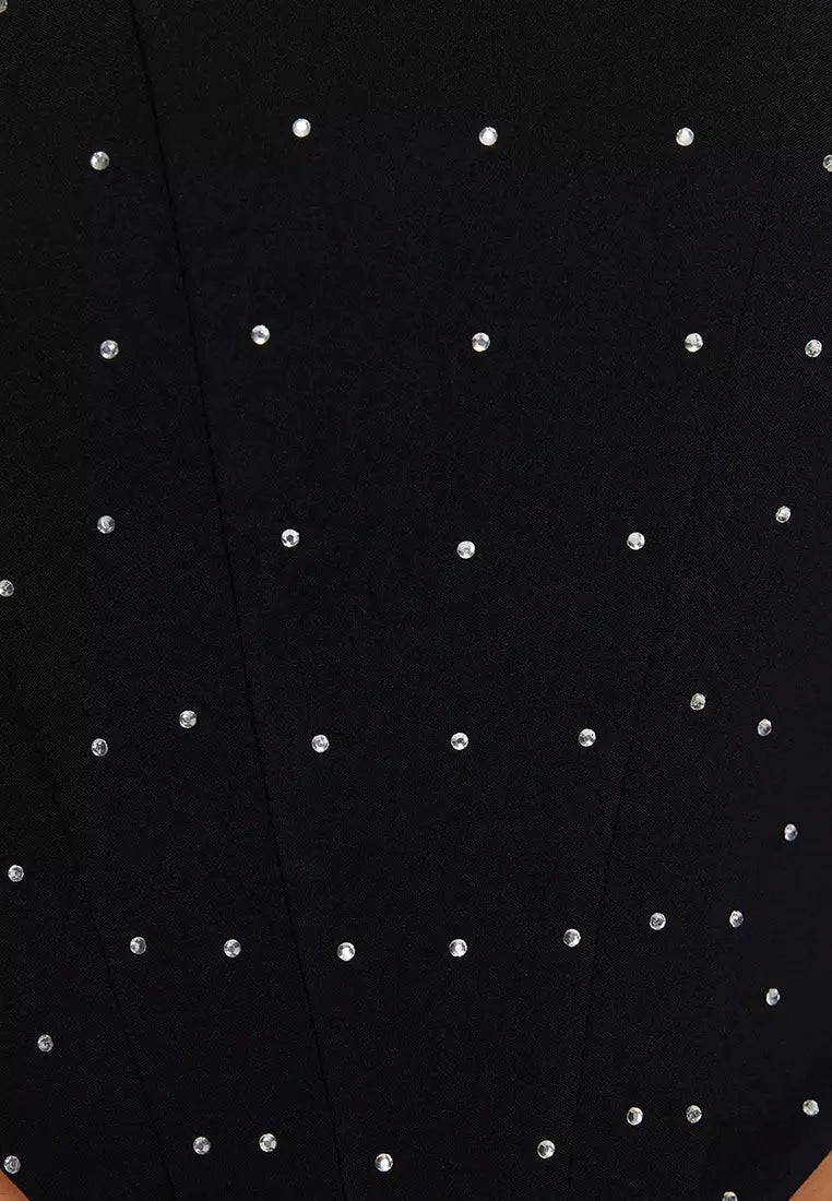 Brit & Boho™ I Danica Embellished Cropped Bustier Brit & Boho | Fashion & Boutique